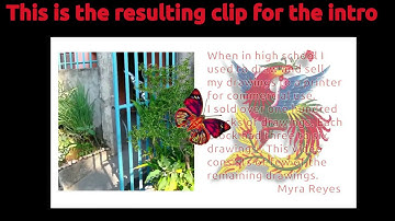 Kdenlive Animation | Daily Project | CookAndCraftWithMyra Drawings | Butterfly video