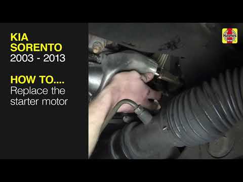 Kia Sorento (2003 - 2013) - Replace The Starter Motor - Youtube