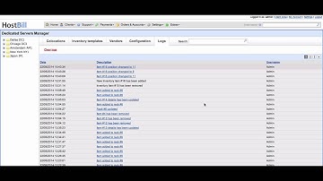HostBill   Dedicated Servers Manager v5  Audit Log