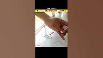 3 easiest hacks to cheat in an exam🤓#shorts #cheating #exam