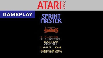 Sprint Master (Atari 2600) - Gameplay Clip [HD] | RetroGameUp