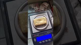 Hasil peleburan emas balok #fypシ #videoshort #emaspelaburan #tambangemasrakyat