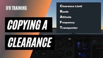 CRAFT Clearance | Receiving IFR Clearance from ATC | IFR Clearance Practice