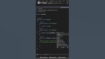 partial class | #Mortaltech | #30