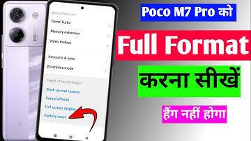 Poco M7 Pro ko reset kaise kare | poco M7 Pro ko format kaise kare | poco M7 Pro hard reset