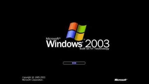 Hidden Windows 2003 Startup Sound