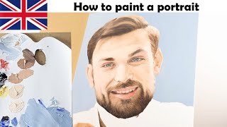 How to paint a man portrait | acrylic and oil painting tutorial