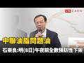 中聯油脂問題油 石崇良：明午夜前全數預防性下架