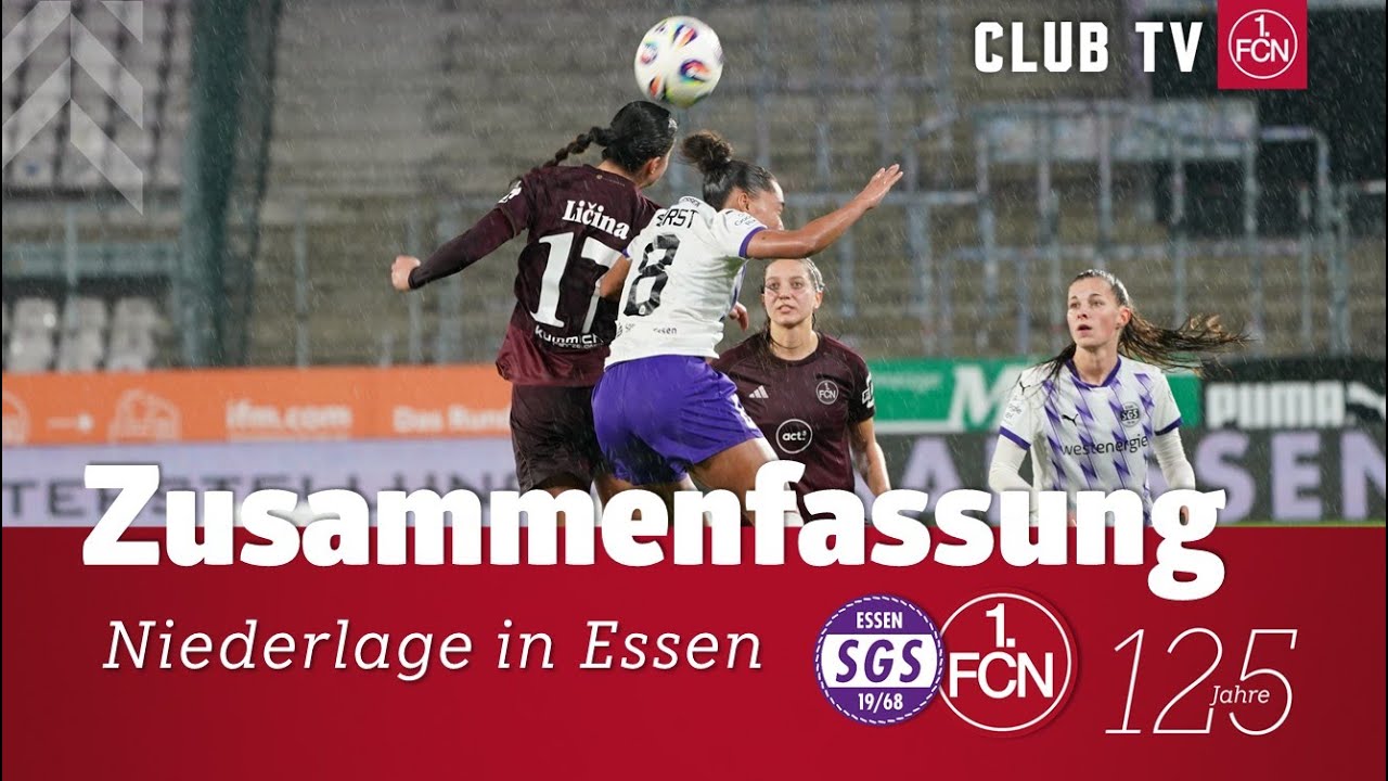 Niederlage in Essen | ClubFrauen Highlights | SGS Essen - 1. FC Nürnberg 2:0