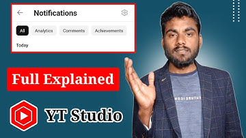 YT Studio Notification All, Analytics, Comments, Achivements Full Explained