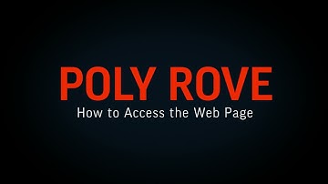 Poly Rove - How to Access the Webpage | HP Support