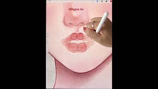 📌A little tip for drawing mouths, sharing with everyone.🩵🤍💙