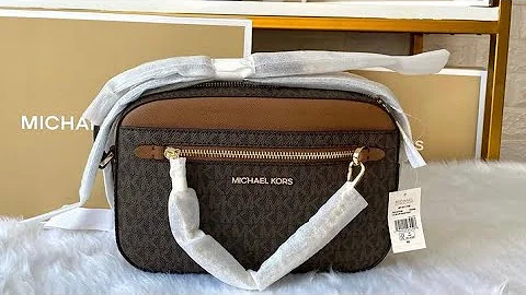 Michael Kors Jet Set Large Saffiano Leather Crossbody Bag in Brown/Acorn by @springflingmnlph