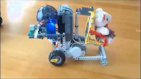 Lego Prototype Robot Shopping Trolley to help a Paraplegic