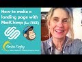 How to make a landing page with MailChimp (for FREE) - 2018