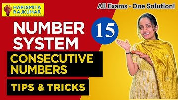 Consecutive Numbers | Aptitude Tricks for MAT, TANCET, Placements & Bank Exams | Number system #15