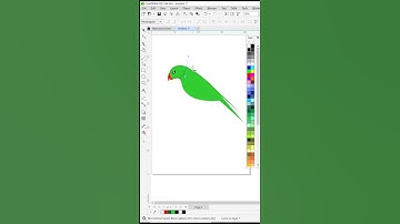🦜🦜(Parrot ) bird creation in CorelDraw#shorts