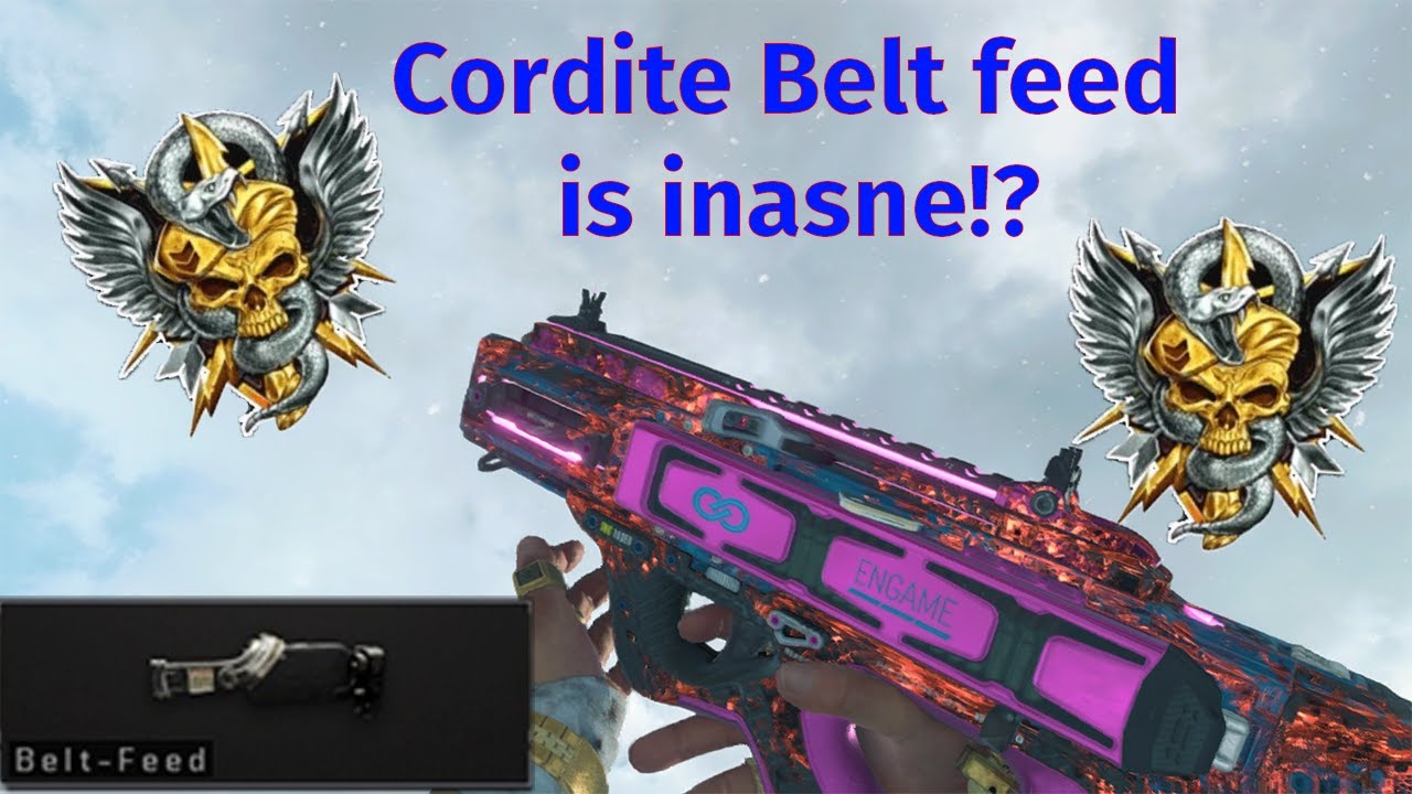The Cordite belt feed is...
