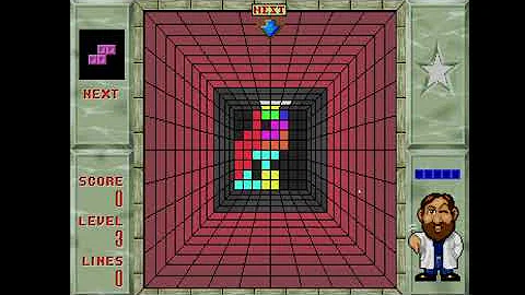 Welltris single player : Score 17080