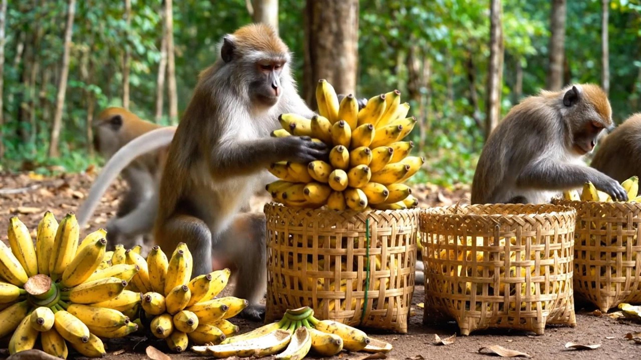Banana Farm Harvest 🍌🐒 Monkey Farmers Grow And Collect Bananas | FactoryX