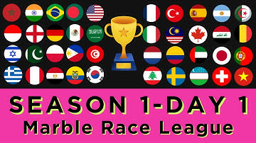 Marble Race League | 40 Countries Elimination | Season 1 Day 1 | Algodoo