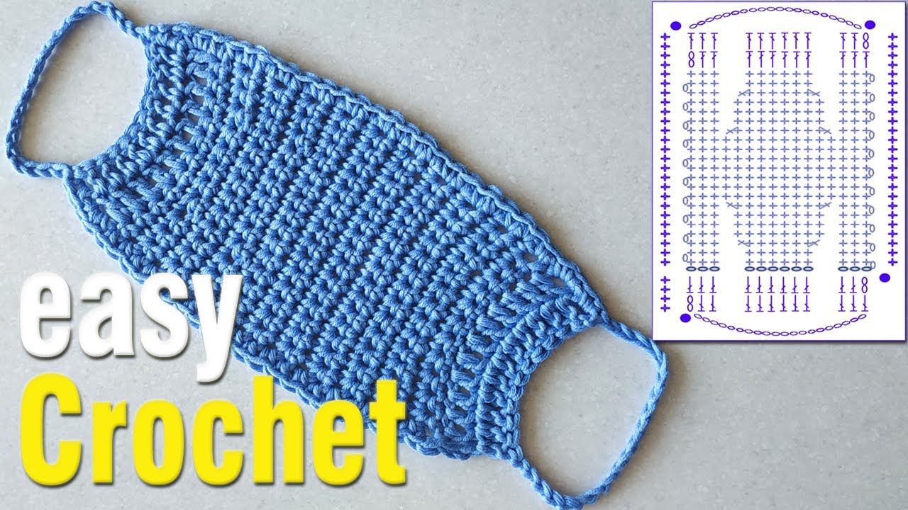 Crochet How to Crochet a Face Mask for beginners. Free pattern. YouTube