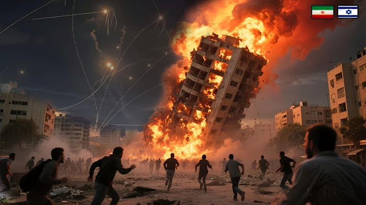 tonight 20:30, June 21st Massive attack by Iran causes total destruction in Israel