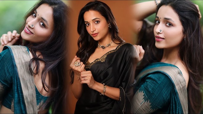 Srinidhi Shetty Stuns in Gorgeous Saree Look | Traditional Saree Fashion Photoshoot | Vertical Video - YouTube