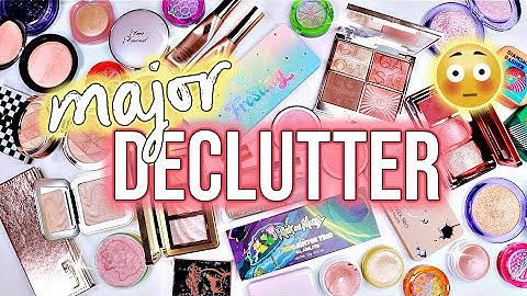 INTENSE Highlighter & Face Palette Declutter 2024 | SO MANY GONE!🙈