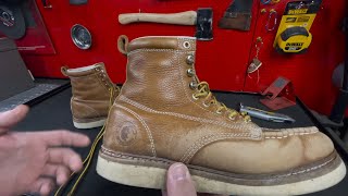 6 Month Review. ROCKROOSTER 6 inch Moc Soft Toe, Wedge Work Boots with Vibram® Outsole VAP611.