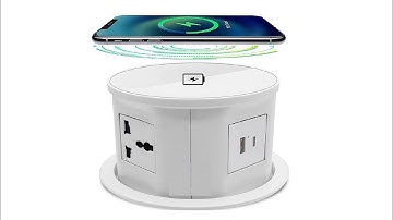 Hướng dẫn lắp đặt ổ cắm âm bàn tích hợp sạc không dây