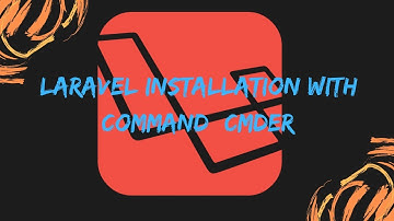 Laravel installation with command (cmder) on windows 10