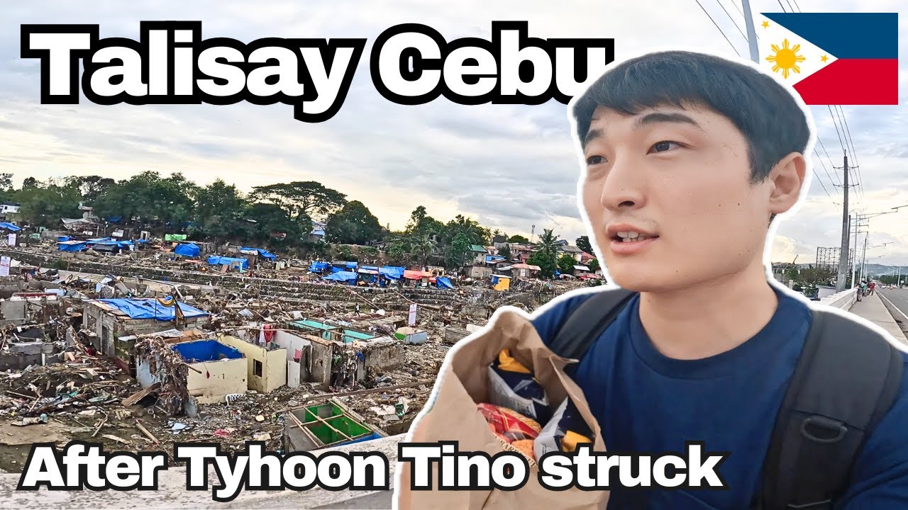Посещение мест, пострадавших от тайфуна Тино | История Себу, Филиппины