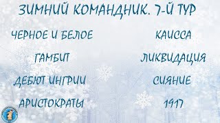 Зимний командный турнир группы Шахматная Лихорадка 9-й тур. Вечное Сияние Неудержимых Аристократов