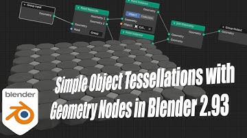 Simple Object Tessellations with Geometry Nodes in Blender 2.93