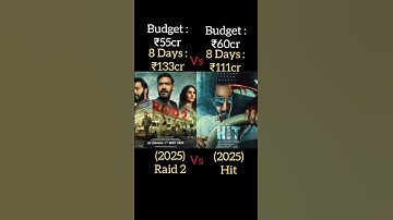 Hit Vs Raid 2 Box office collection #ajaydevgan #nani #raid2 #hit #boxofficecollection #shorts