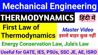 First law of thermodynamics | First law of thermodynamics in hindi | Laws of thermodynamics