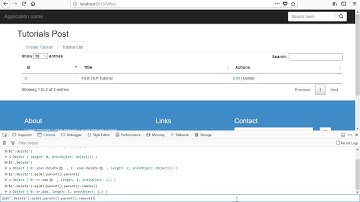 138 ASP .NET MVC - Delete Records from DataTables FrontEnd in ASP