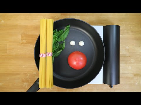 2人分のマルゲリータみたいなパスタをワンポットで作りたい【ワンポットパスタ】【鍋2つ洗いたくない】【まな板を洗いたくない】