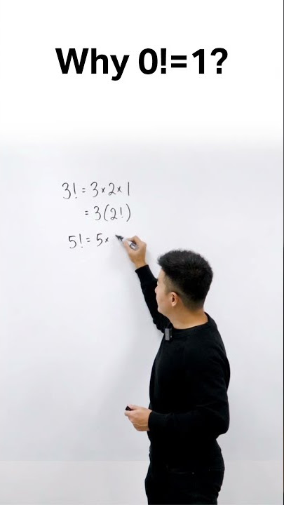 Why 0! = 1 ? | Why 0 factorial is equal to 1? #shorts