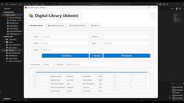 📚 Pengembangan Aplikasi Perpustakaan Desktop (Python, PyQt6, SQLite) - Demo Fitur ✨