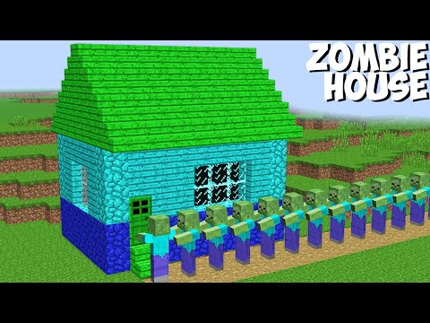 WHAT INSIDE ZOMBIE HOUSE YOU will be SHOCKED in Minecraft ! STRANGEST MOB HOUSE !