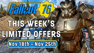 What Are The Limited Time Deals This Week In Fallout 76?