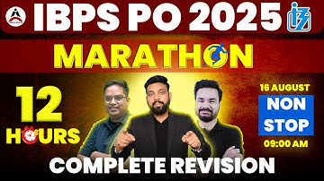IBPS PO 2025 Marathon 🔥 | 12 Hours Non-Stop Revision | Quant 🎯 Reasoning 🎯 English