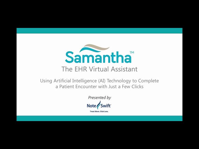 Samantha, the EHR Virtual Assistant for athenaClinicals - Demo