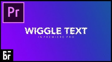 Wiggle Text Effect - Text Animation Premiere Pro