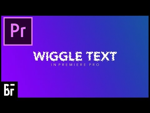 Wiggle Text Effect - Text Animation Premiere Pro