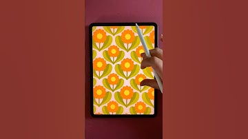 Quick flower pattern idea #seamlesspattern #drawingideas #procreate #procreateapp #procreateartist