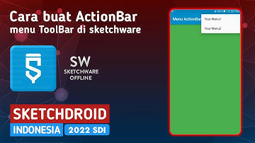 Cara membuat ActionBar menu di Sketchware || SketchDroid Indonesia