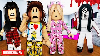 A FESTA DO PIJAMA ASSUSTADORA | Historinhas | Brookhaven Rp Roblox